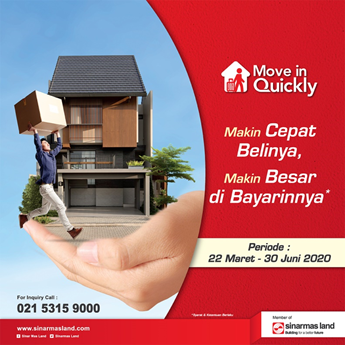 Program Sinar Mas Land Move in Quickly