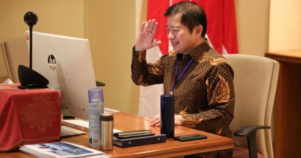 Menteri Suharso dalam Musyawarah Perencanaan Pembangunan Provinsi (Musrenbangprov) DKI Jakarta dalam rangka Penyusunan Rencana Kerja Pemerintah Daerah (RKPD) 2021 yang diselenggarakan secara daring, Kamis (23/4).
